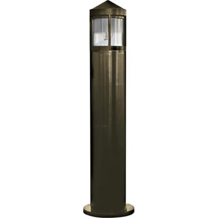 Dabmar Lighting Dabmar Lighting D120-BZ 60W 120V Fiberglass Bollard; Bronze - 41.88 x 10.25 x 10.25 in. D120-BZ